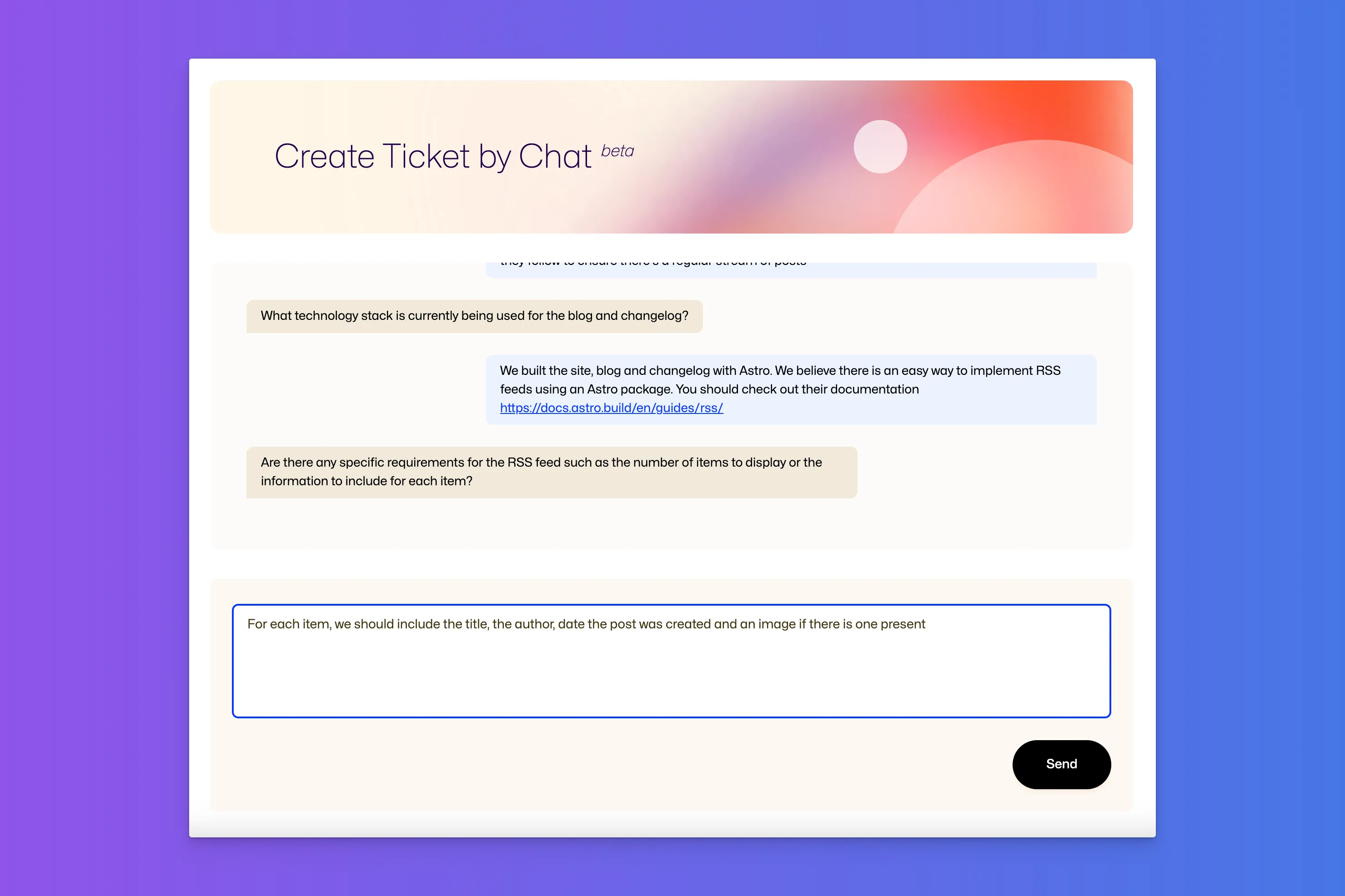 Chat window