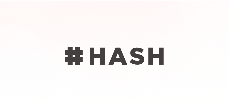 hash logo with background